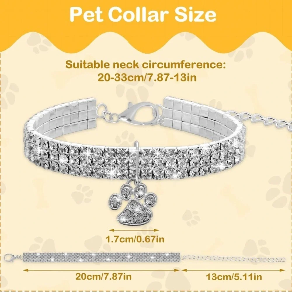 Gorgeous Bling Dog Cat Collar